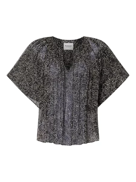 Bluză Marant Etoile cu imagine negru