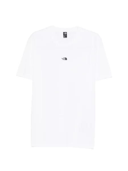 Tricou The North Face cu broderie alb