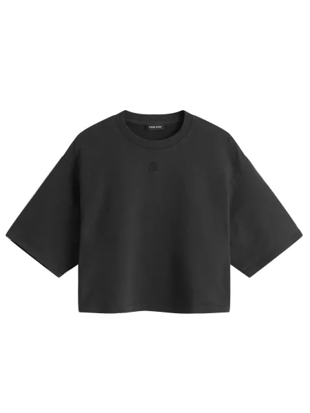 Koszulka Anine Bing frotte czarna