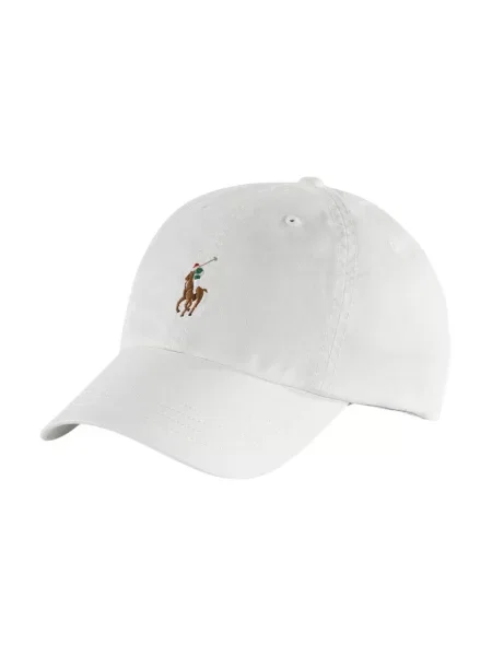 Polo Ralph Lauren czapka z daszkiem gładka biały