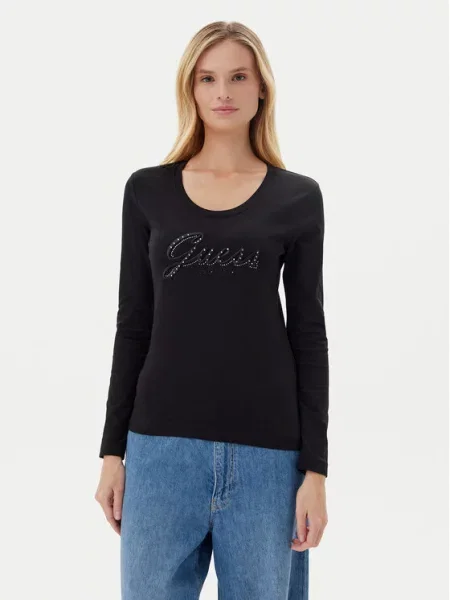 Πουκάμισο Guess μαύρο