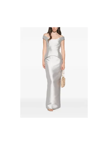 Sukienka maxi Solace London szara