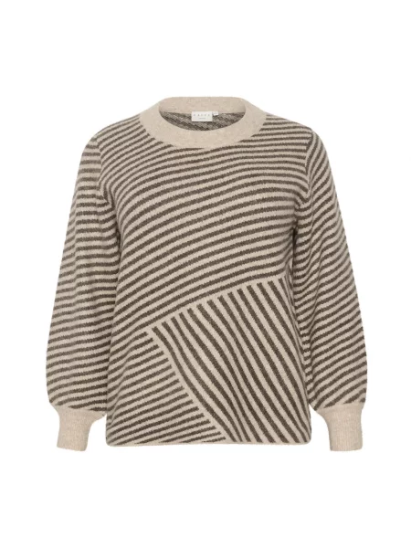 Sweter Kaffe Curve beżowy