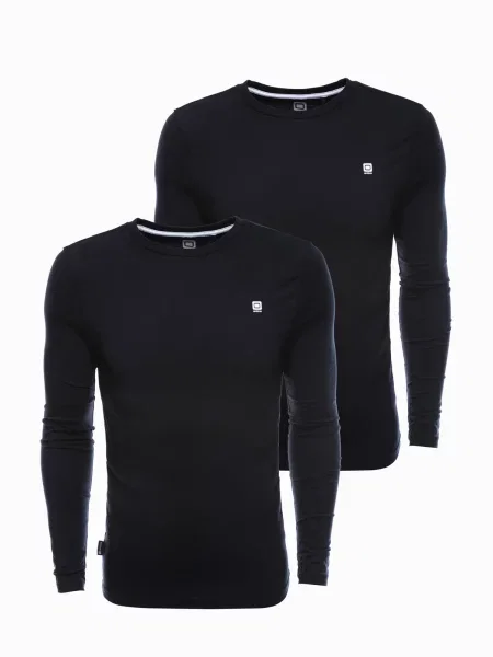 Tricou mânecă lungă Ombre negru