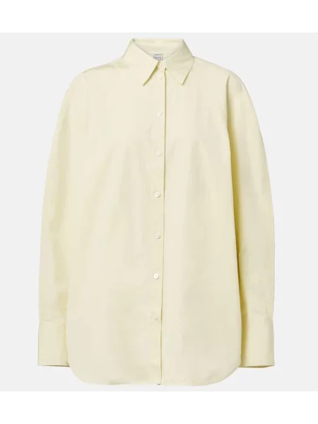 Cămașă Toteme din poplin galben