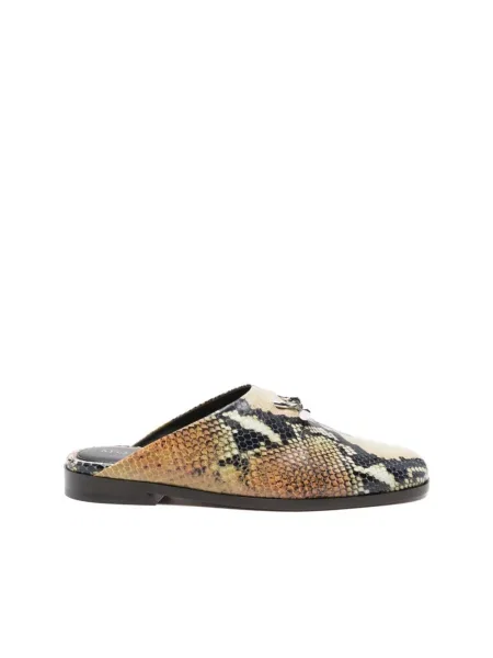 Klapki Alexander Mcqueen w wężowy wzór