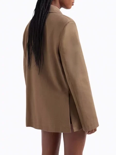 Устойчивый пиджак Emporio Armani коричневый