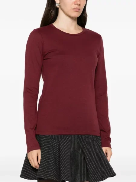 Lung tricou Majestic Filatures roșu