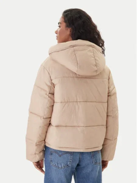 Tommy Jeans Téli dzseki brokát / világosbarna bézs