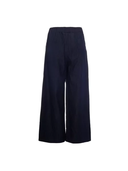 Szerokie jeansy Max Mara Studio niebieskie