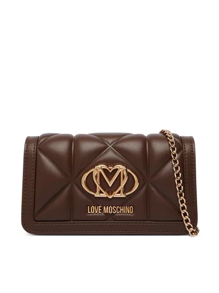 Τσάντα LOVE MOSCHINO καφέ