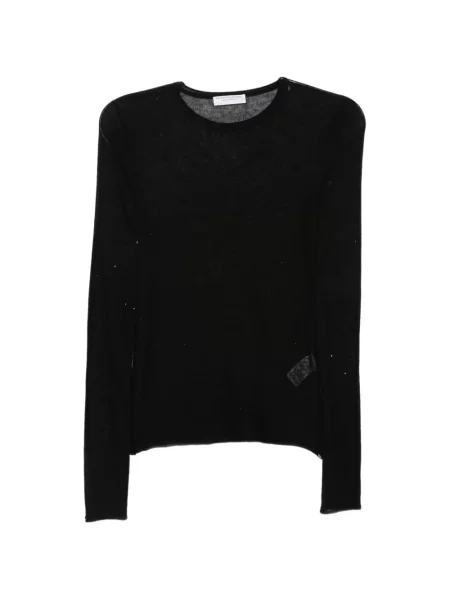 Lung tricou Majestic Filatures negru