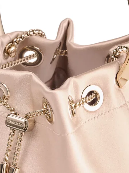 Geantă bucket Jimmy Choo roz