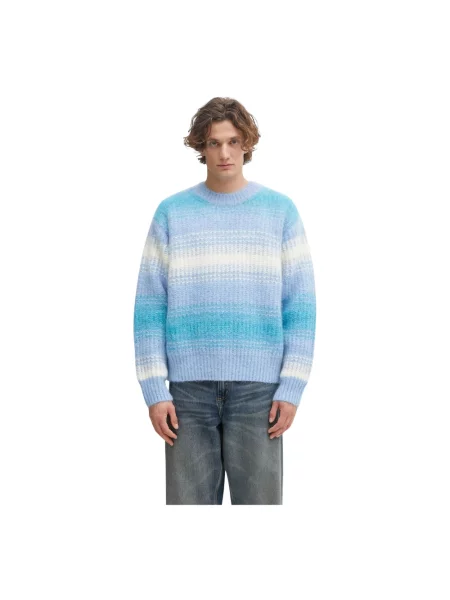 Sweter Kenzo w paski niebieski