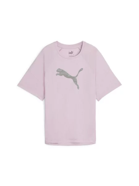 Koszulka z nadrukiem EVOSTRIPE PUMA Grape Mist Purple fioletowa