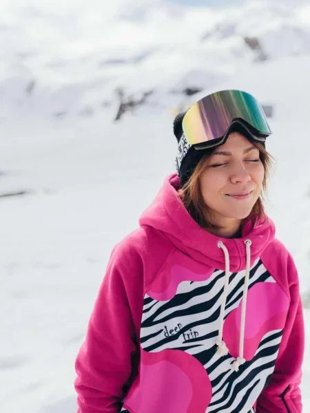 Bluza outdoorowa z kapturem DEEP TRIP Twix pink softshell różowa