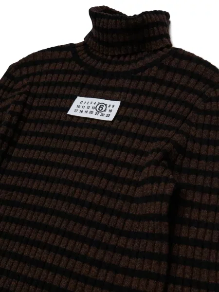 Sweter dziecięcy Mm6 Maison Margiela brązowy