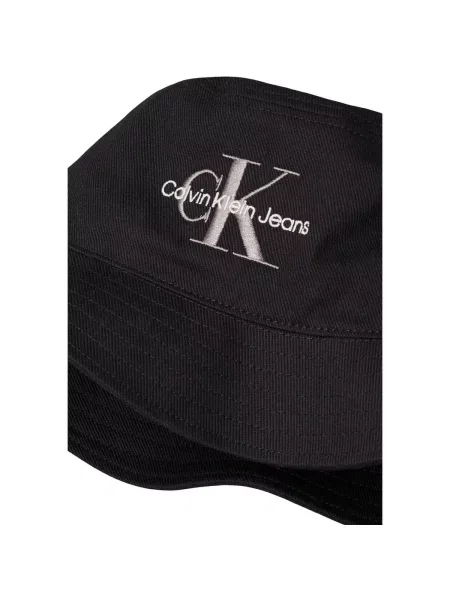 Textilní doplňky Calvin Klein Jeans MONOLOGO EMBROIDERY BUCKET HAT černé