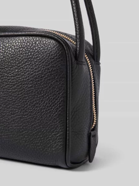 Torba na ramię z aplikacją z logo model ‘Amira’ Abro czarna