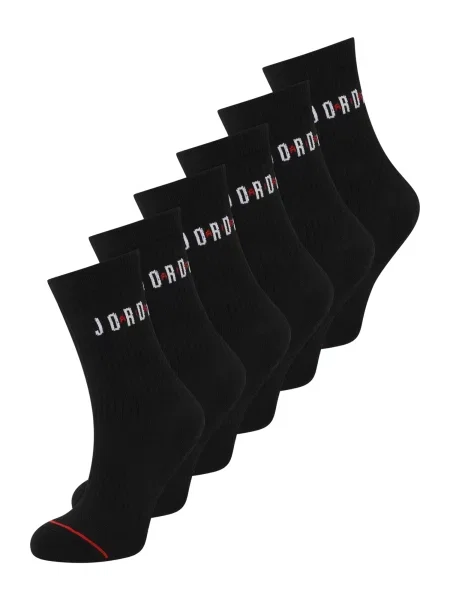 Jordan Nogavice Everyday ognjeno rdeča / črna bela