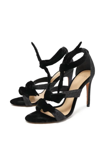 Sandalai Alexandre Birman su lankeliu velvetinės juoda