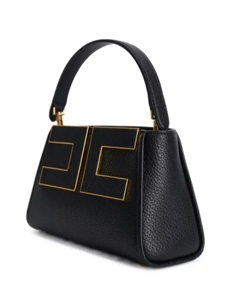 Шопинг чанта Elisabetta Franchi с автограф черно
