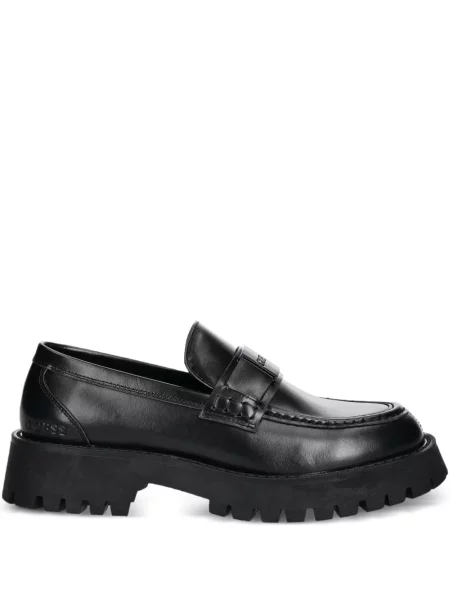 Pantofi loafer Guess cu autograf negru