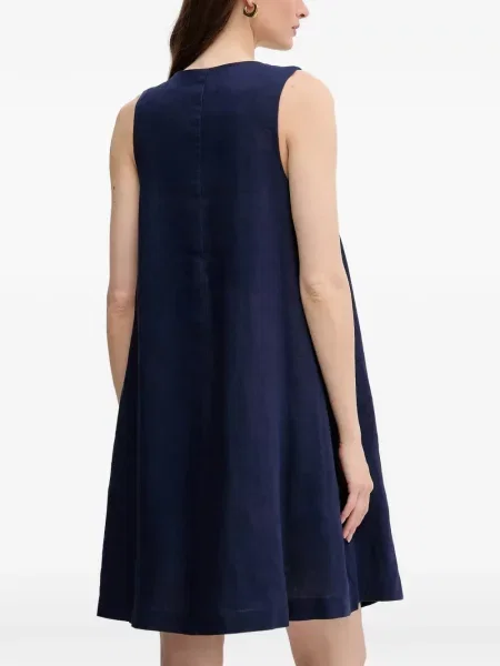 Rochie mini Benetton cu decolteu în V albastru