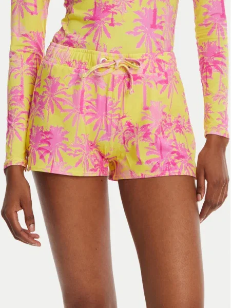 Banana Moon Pantaloni scurți de plajă Tiwi Print galben
