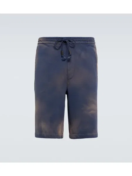 Pantaloni scurți Loewe din jerseu albastru