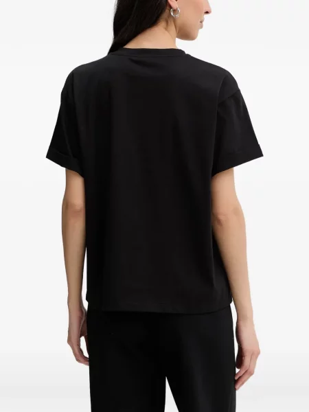 Tricou Twinset cu broderie negru