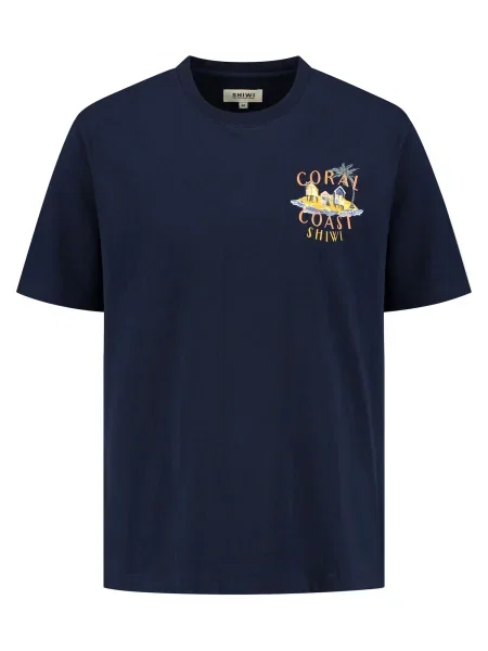 Shiwi Tricou Finn Coral Coast bleumarin portocaliu galben