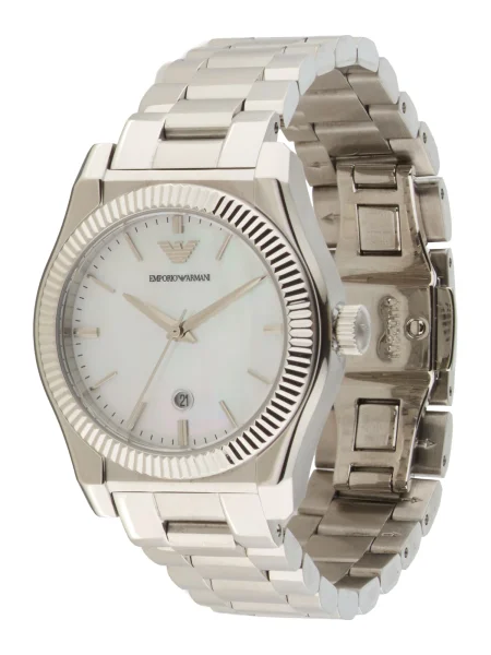Emporio Armani Ceas analogic argintiu alb