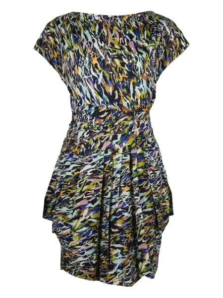 Rochie Dvf Diane Von Furstenberg cu imagine cu imprimeu abstract de costum albastru