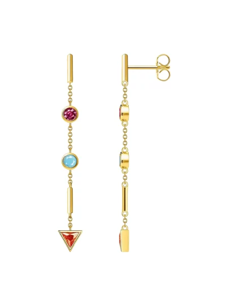 Kolczyki Thomas Sabo z kamieniami żółte