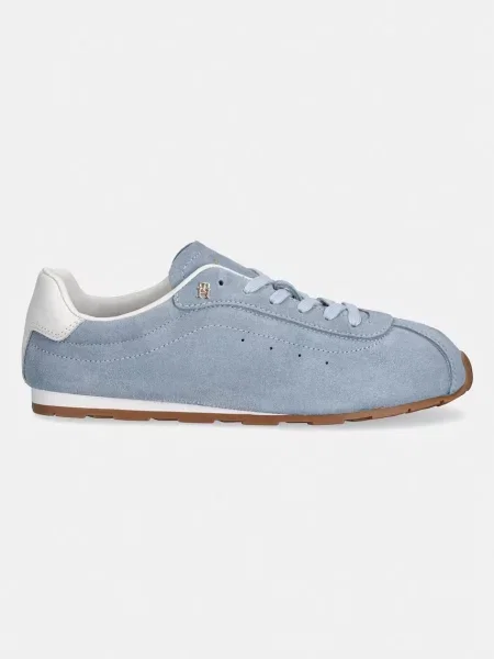 Tommy Hilfiger TH BELLA LOW RUNNER SUEDE superge semišaste modra