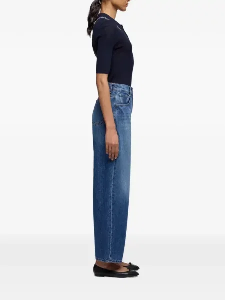 Blugi 7 For All Mankind cu talie înaltă albastru