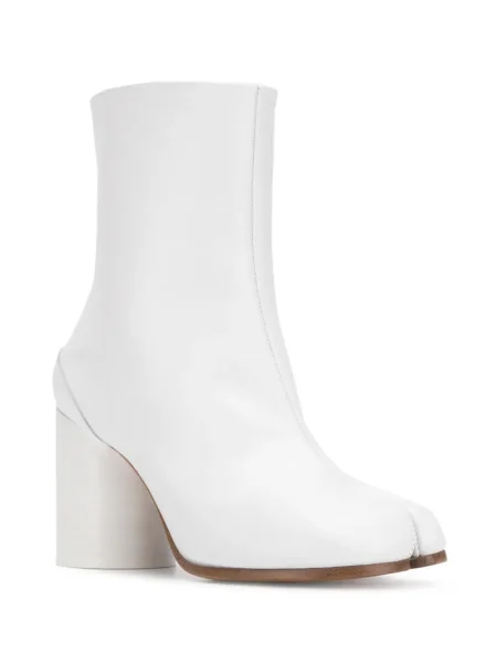 Cizme scurte Maison Margiela din piele alb