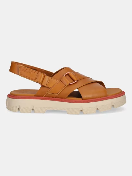 Usnjeni sandali Sorel REIN CB CRISSCROSS rjava