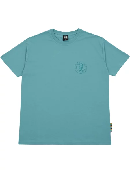 HOMEBOY Tričko Hans opálová / pastelová modrá