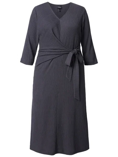 Ulla Popken Rochie metalic gri