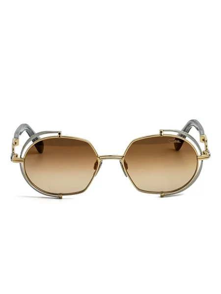 Ochelari de soare Cazal cu imprimeu geometric auriu