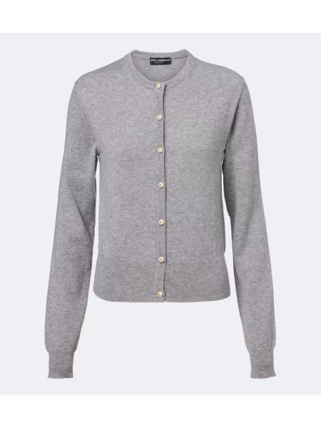 Cardigan Dolce&gabbana din cașmir gri