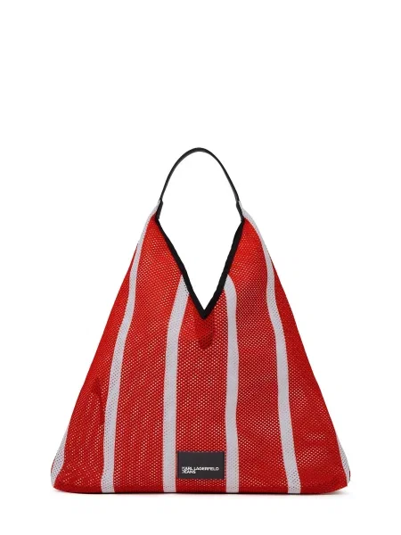 Geantă Karl Lagerfeld Jeans alb