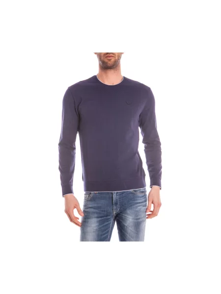 Sweter Armani Jeans niebieski
