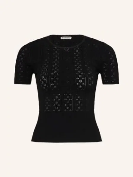 Jw Anderson Koszulka Z Dzianiny schwarz czarna