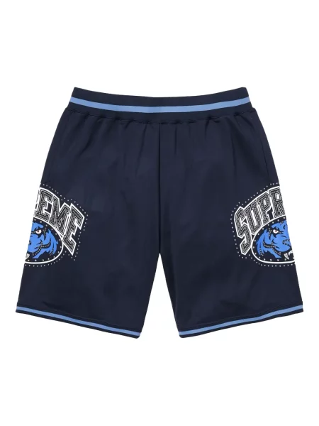 Pantaloni scurți Supreme cu tepi albastru