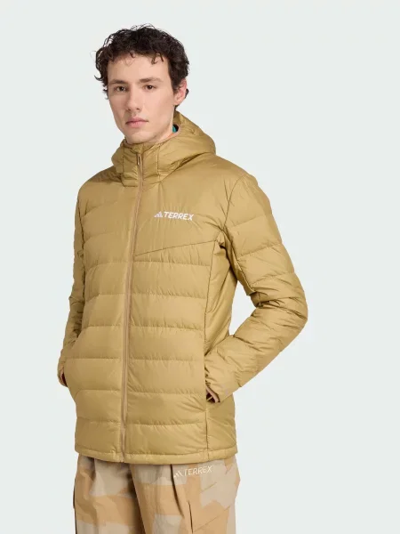Пуховик adidas коричневий