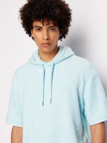 Armani Exchange Футболка блакитний