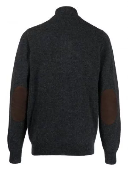 Dzianinowy sweter Barbour szary